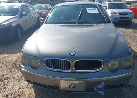 2003 BMW 745Li z USA, uszkodzony, nr VIN WBAGN63403DR09724